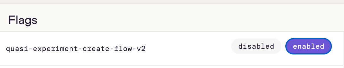 Flag Override Example